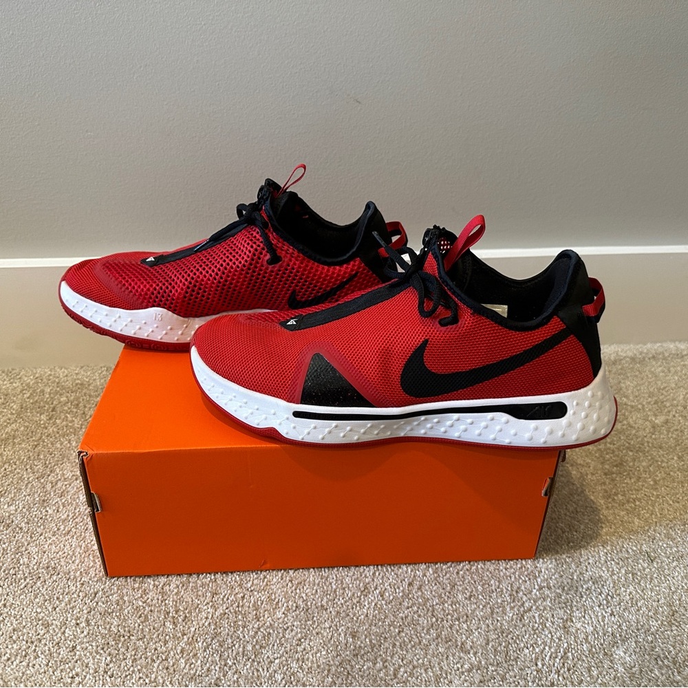 Men’s Nike Red and Black Athletic Sneakers